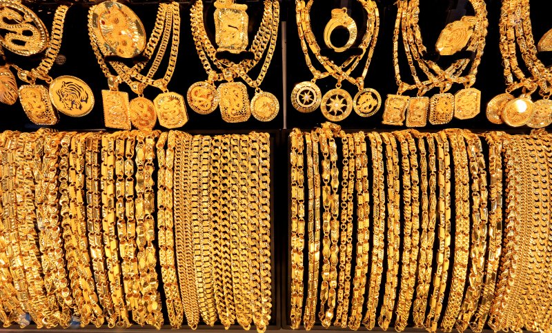 서울 종로구 한 금은방에 금 제품들이 진열 있는 모습. 2025.10.13/뉴스1 DB ⓒ News1 이호윤 기자