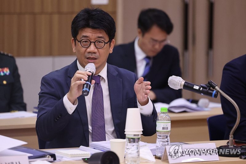 의원들 질의에 답하는 김현수 대사 대리 (출처=연합뉴스)