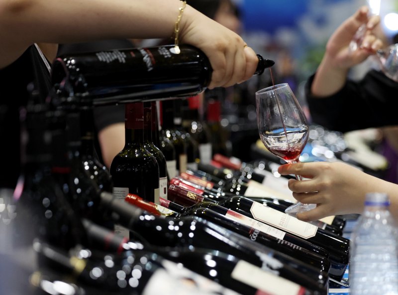 [서울=뉴시스] 김진아 기자 =한 와인 박람회 모습 2025.06.26. bluesoda@newsis.com