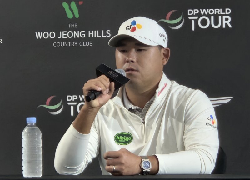 기자회견 참석한 김시우 (출처=연합뉴스)