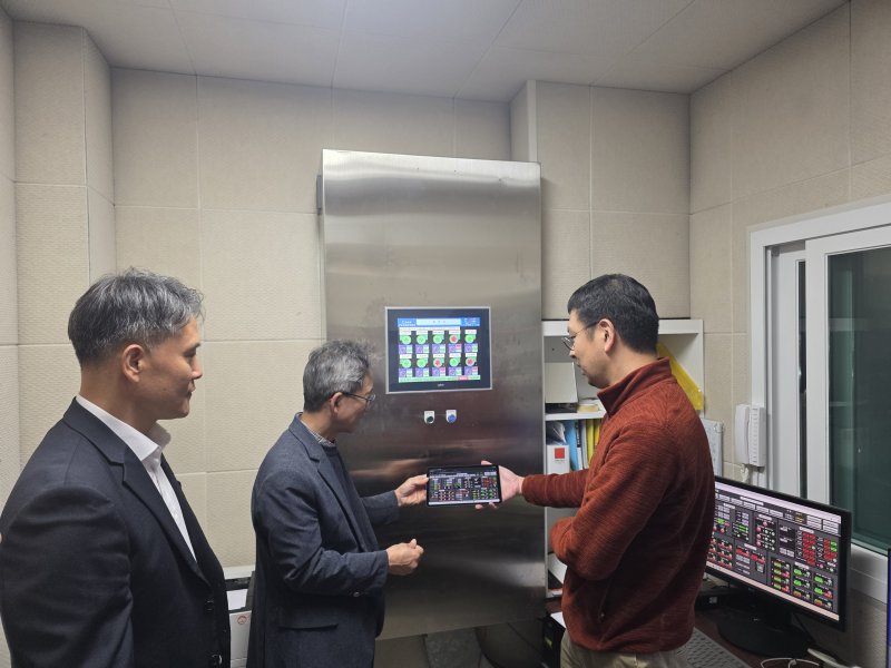 춘천도시공사와 강원조달청, 혁신제품 시범구매 제품의 운영 및 관리 현황 점검.(춘천도시공사 제공, 재판매 및 DB금지)