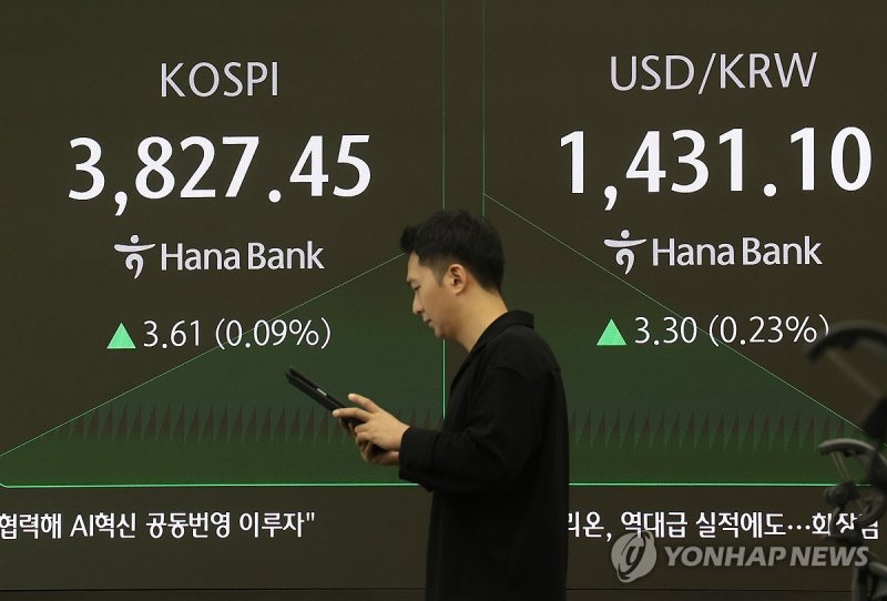 오늘 아침 증시 (출처=연합뉴스)