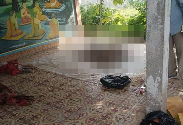 캄보디아 수도 프놈펜 외곽 당꼬르에서 발견된 동양인 시신의 모습. 사진=당꼬르 경찰, 뉴시스