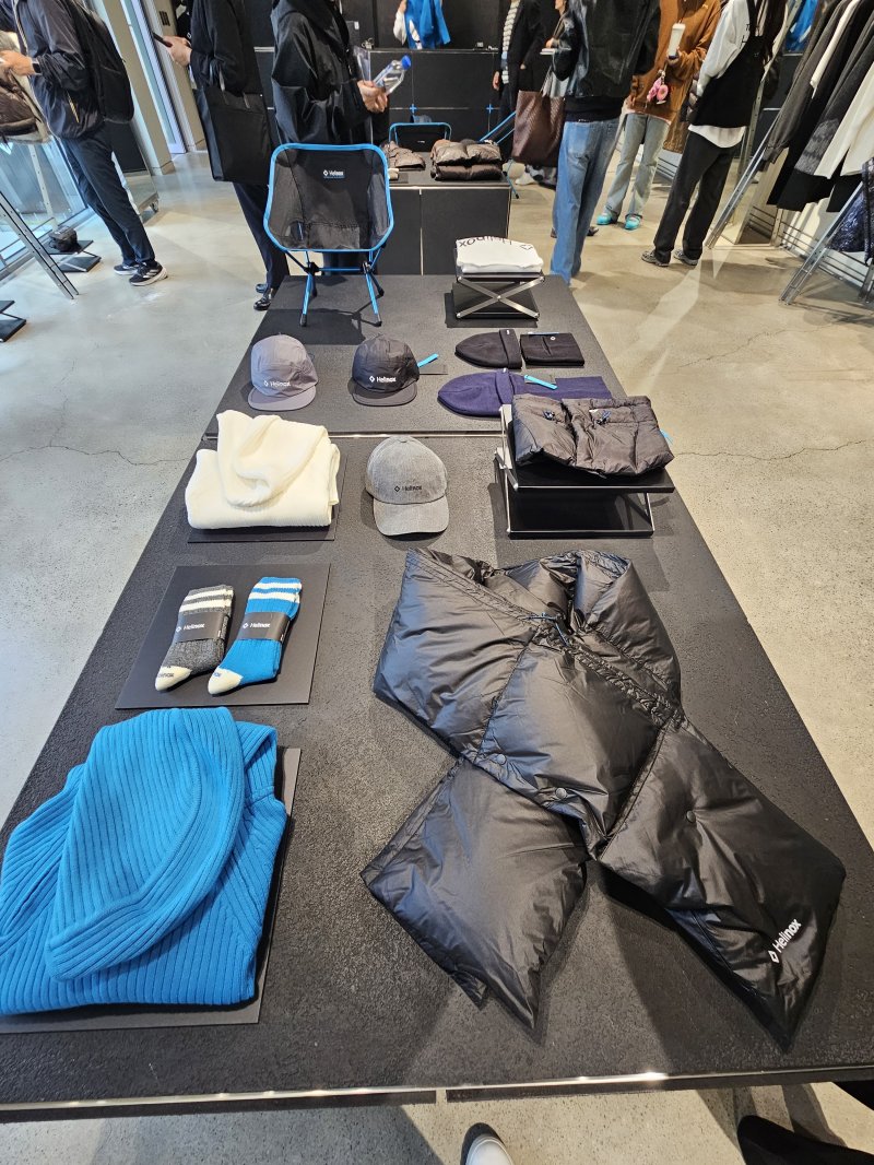 헬리녹스 웨어 론칭 팝업스토어.ⓒ 뉴스1/김진희 기자.