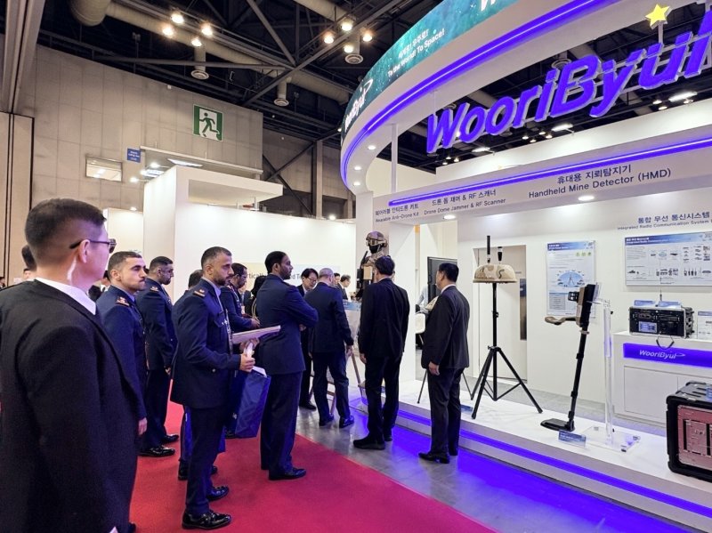 [김포=뉴시스]정일형 기자 = 우리별, ‘서울 ADEX 2025’서 국산 전자전·드론방호 기술 공개. (사진=우리별 제공)