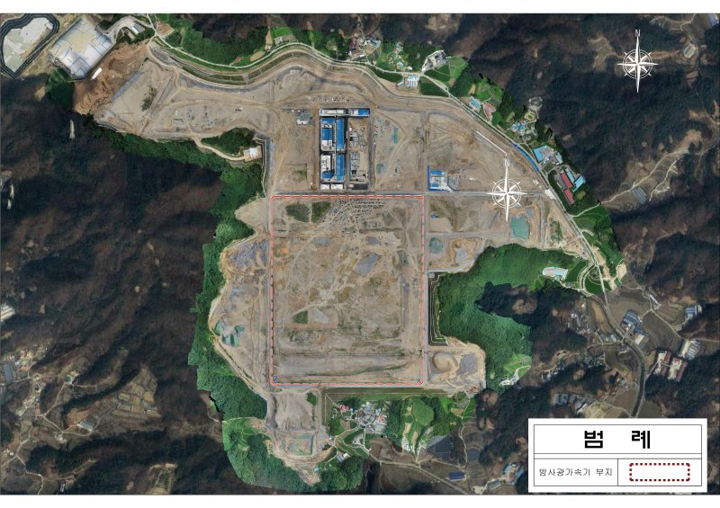 충북 청주시 흥덕구 오창읍 후기리 오창 다목적 방사광가속기 부지. (사진=충북도 제공) *재판매 및 DB 금지