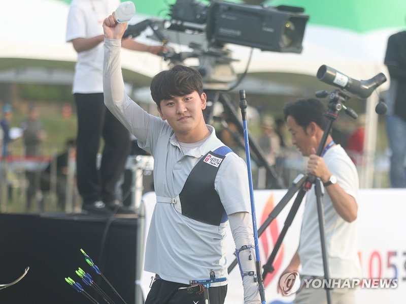 전국체전 양궁 김제덕 금메달 (출처=연합뉴스)