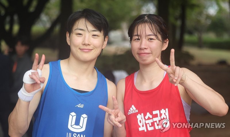 한국 여자 복싱 희망, 오연지와 임애지 (출처=연합뉴스)