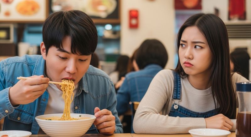 남자친구가 밥 먹을 때마다 쩝쩝 대고... 30대 여성의 진지한 고민