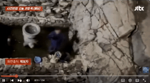 바구니 들고 해동용궁사 불상 앞에 나타난 남성, 뭐하냐고 물었더니...