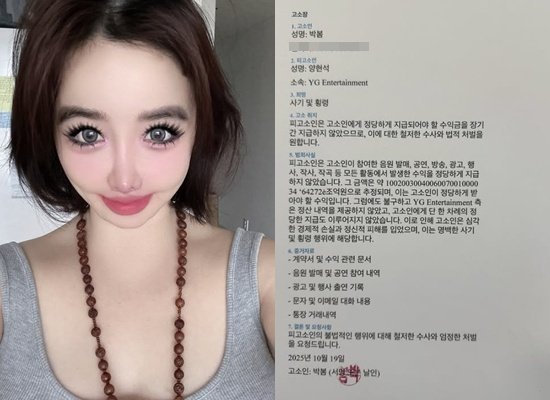 박봄, 이민호 남친 주장→양현석 고소장·연락처 공개까지…팬들 염려(종합)