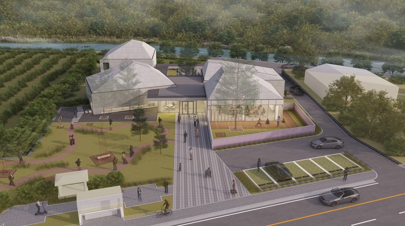 정선 화암면 그림바위마을 ‘아트플랫폼’조감도.(사진=정선군 제공) *재판매 및 DB 금지