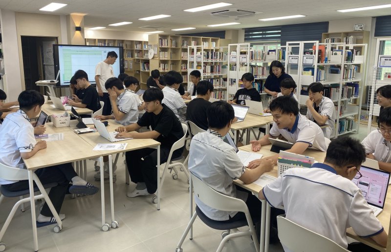 전북 고창고등학교 도서관. 전북교육청 제공