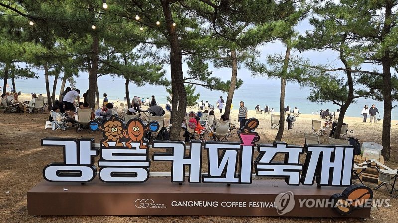 솔향과 어우러진 커피향 (출처=연합뉴스)