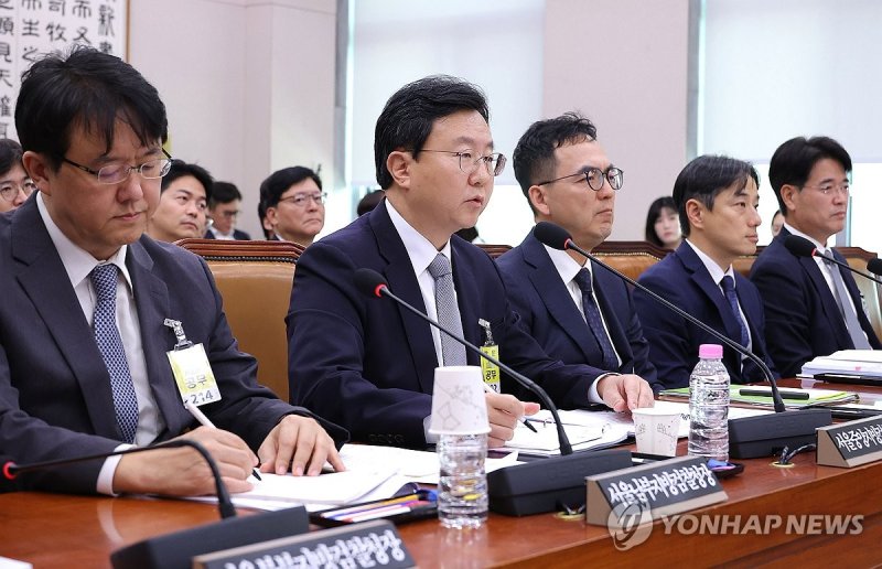 의원 질의 답변하는 정진우 서울중앙지검장 (출처=연합뉴스)