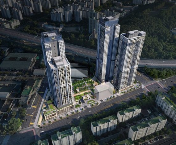 ▲평촌 롯데캐슬 르씨엘 <조감도>