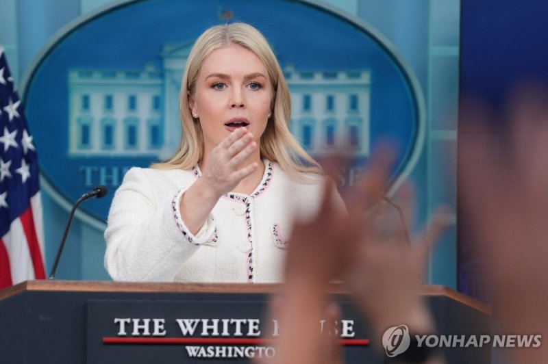 캐롤라인 레빗 백악관 대변인 (출처=연합뉴스)