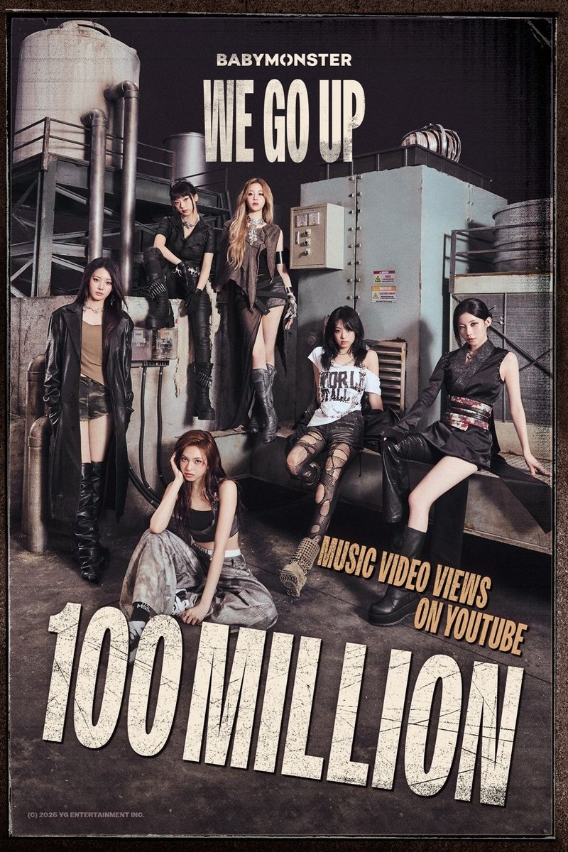 베이비몬스터 '위 고 업' 뮤비 1억뷰 (출처=연합뉴스)
