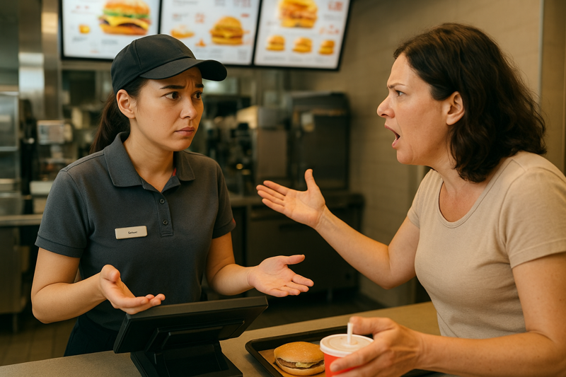 햄버거 단품 시킨 손님, 대뜸 항의하며 하는 말이... 황당