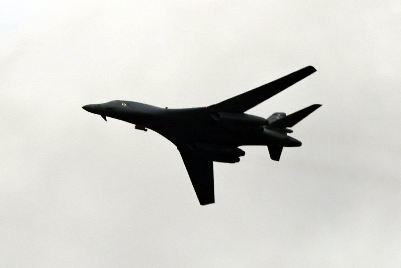 '죽음의 백조'로 불리는 미 공군 초음속 전략폭격기 B-1B 랜서. 2024.10.1/뉴스1 ⓒ News1 구윤성 기자