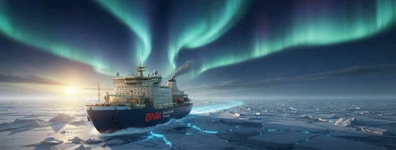 북극항로 개척 투자 펀드 조성 AI 생성 이미지. BNK금융그룹 제공