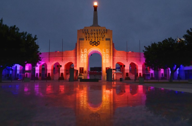 [로스앤젤레스=AP/뉴시스] 로스앤젤레스 메모리얼 콜리세움. 2017.09.14