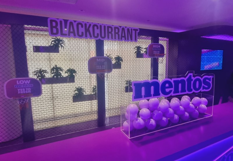 4층에는 세 가지 게임을 할 수 있는 공간이 마련돼 있다. 공 모양이 멘토스 사탕을 연상케 한다. / 뉴스1 박혜연 기자 ⓒ News1