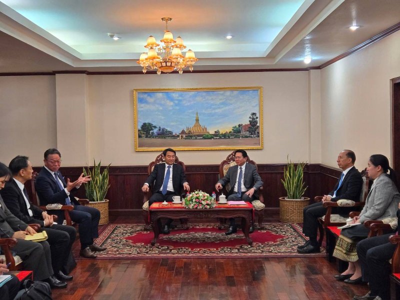 한국 정부대표단, 라오스 정부 고위급 인사 면담 (출처=연합뉴스)