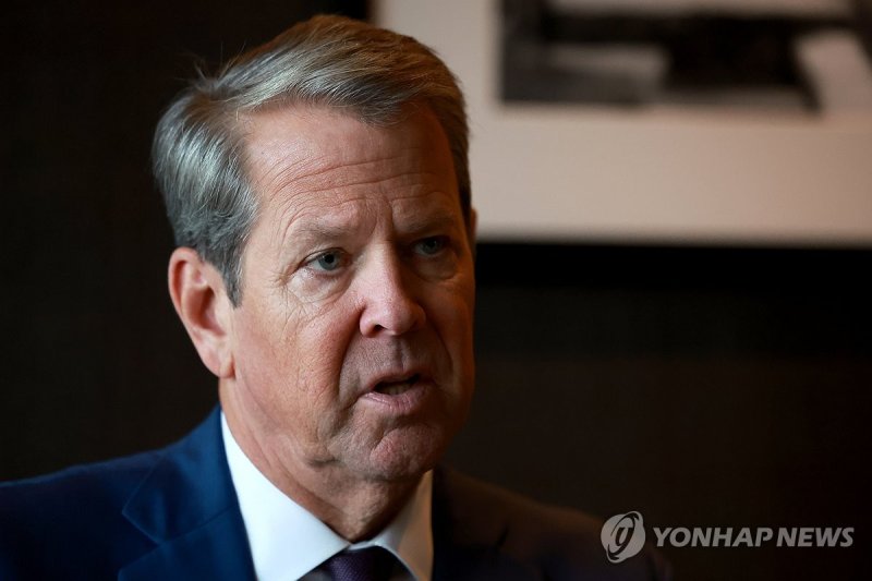 브라이언 켐프 미국 조지아 주지사 인터뷰 (출처=연합뉴스)