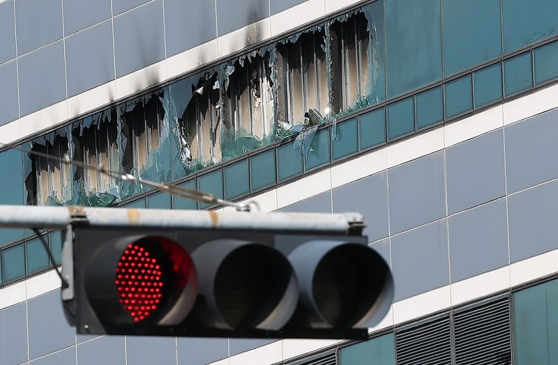 사진은 이날 대전 유성구 국가정보자원관리원 화재현장. 2025.9.27/뉴스1 ⓒ News1 김진환 기자