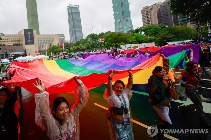 대만 성소수자 퍼레이드 (출처=연합뉴스)