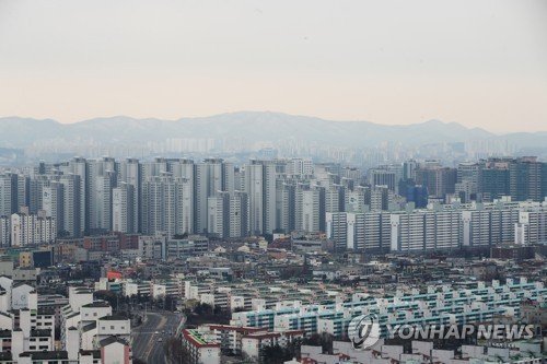 경기도 수원 시내 아파트 단지 (출처=연합뉴스)