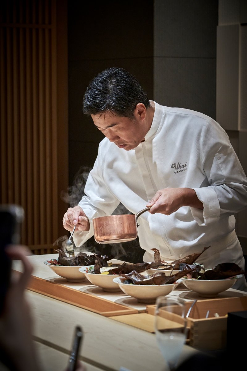 [서울=뉴시스] JW 메리어트 호텔 서울의 일식 레스토랑 타마유라가 일본 외식 기업 우카이와 체험형 다이닝 갈라를 선보인다. (사진=JW메리어트호텔 제공) *재판매 및 DB 금지