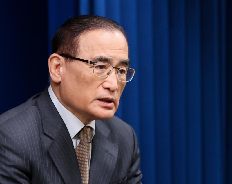 [서울=뉴시스] 고범준 기자 = 위성락 국가안보실장이 24일 서울 용산 대통령실 청사에서 ASEAN 순방 및 APEC 정상회의 일정 관련 브리핑을 하고 있다. (대통령실통신사진기자단) 2025.10.24. bjko@newsis.com