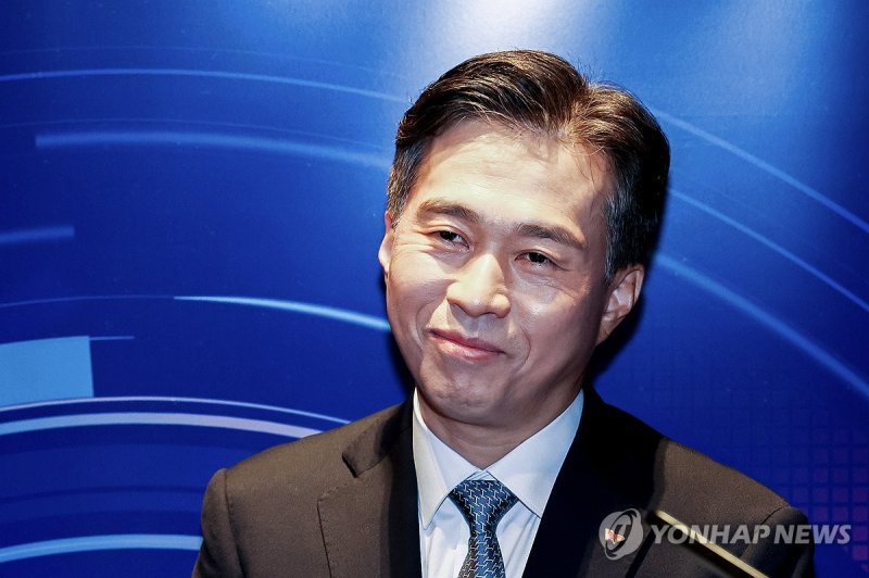 미소 보이는 곽노정 SK하이닉스 대표이사 (출처=연합뉴스)