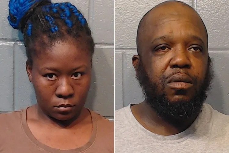 [뉴시스] 아들이 학교에 간 사이 집안의 짐을 모두 챙겨 몰래 이사를 떠난 에리카 르네 샌더스와 그녀의 남자친구 케븐 드웨인 애덤스. (사진=코퍼러스코브 경찰) 2025.10.26 *재판매 및 DB 금지