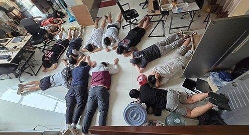 지난 7월 태국 파타야에서 검거된 로맨스스캠 조직원들 (출처=연합뉴스)