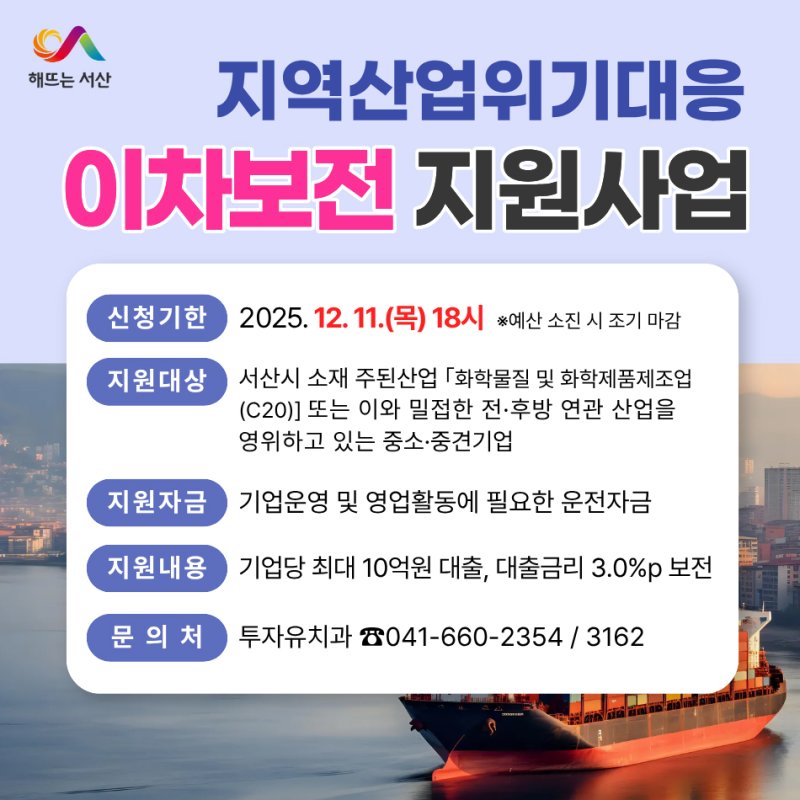 지역산업위기대응 이차보전 지원사업 홍보물/뉴스1