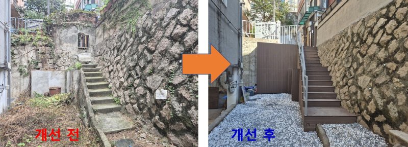 공사 전후 모습.(용산구 제공)