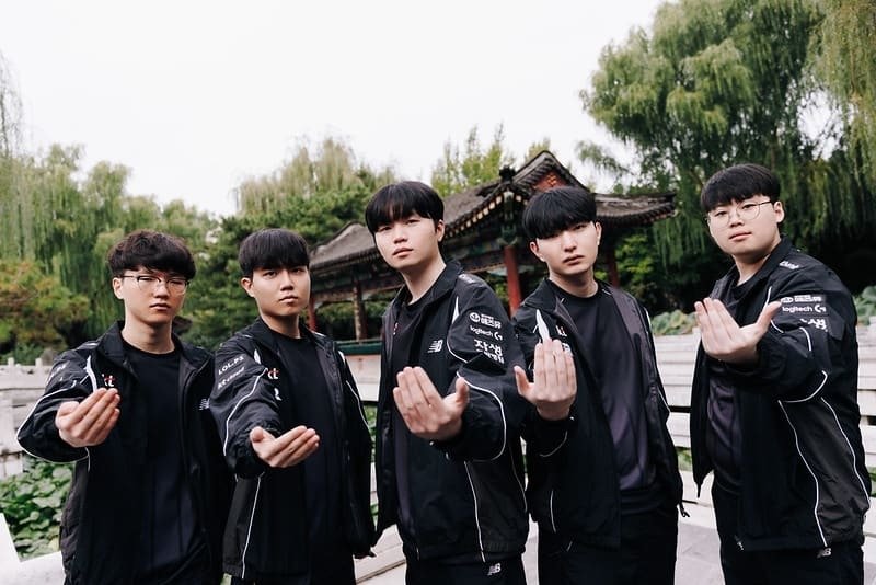 2025 LoL 월드 챔피언십 8강전에 진출한 kt 롤스터 (출처=연합뉴스)