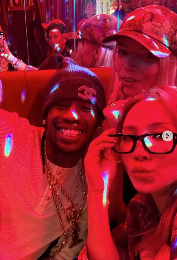 트래비스 스콧, GD·애니·씨엘과 깜짝 만남…힙한 한남동 회동 "가족" [N이슈]