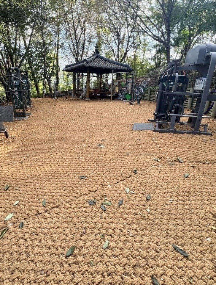 궁동산 등산로 정비 (출처=연합뉴스)