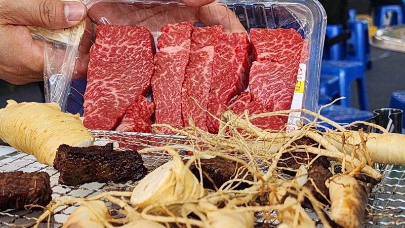 홍천 인삼과 한우 (출처=연합뉴스)