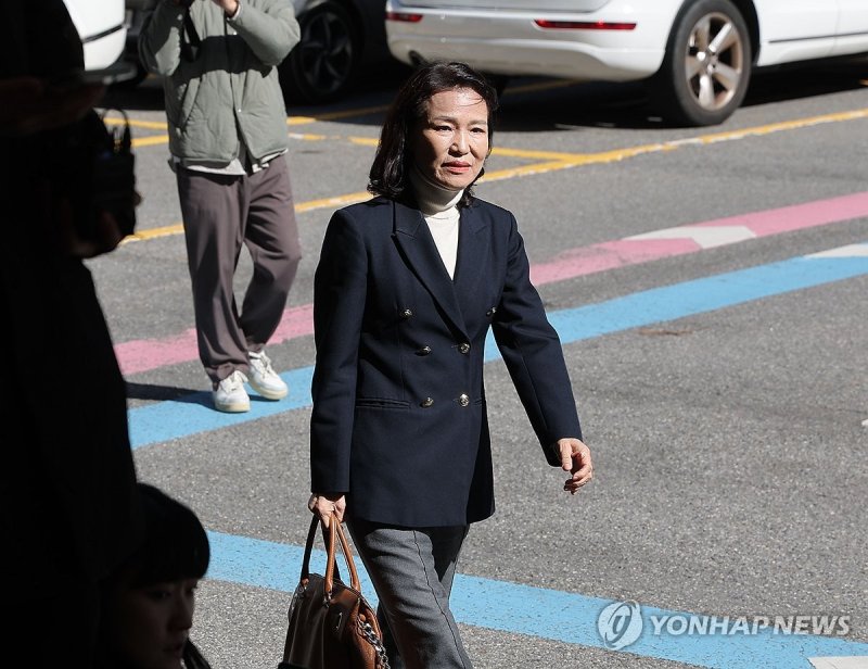 이진숙 전 방송통신위원장, 영등포경찰서 출석 (출처=연합뉴스)