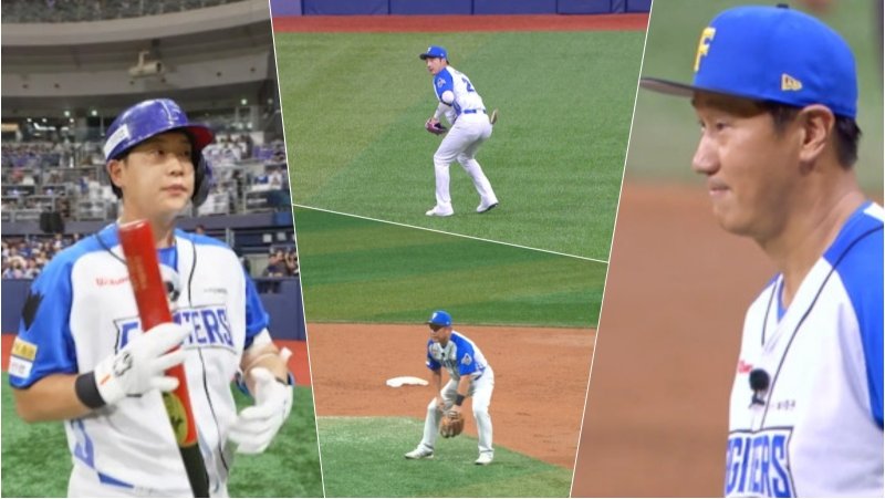 '불꽃야구' 유희관·정근우, 빠른 발 연천미라클 야구에 '진땀'