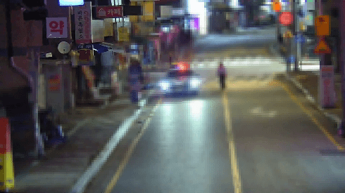 지난달 29일 오후 고양특례시 일산서구 일산동의 한 음식점 앞 도로에서 70대 주취자가 경찰 보호를 받던 도중 차도로 넘어지면서 의식불명에 빠졌다. 가족 측 제공