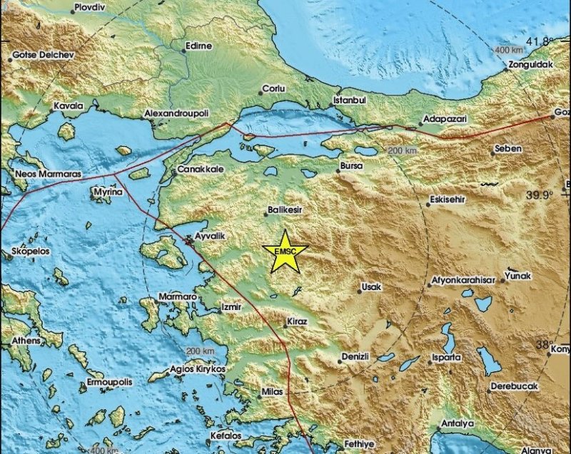 튀르키예 서부 발르케시르 부근 규모 6.1 지진 (출처=연합뉴스)