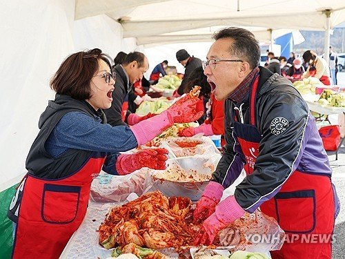 지난해 열린 임실 아삭아삭 김장페스티벌 (출처=연합뉴스)