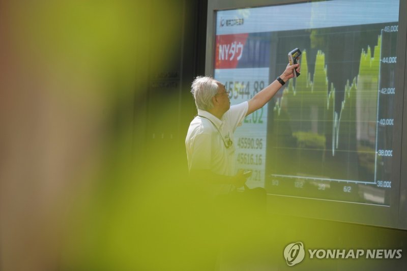 주가 상황판을 보는 증권사 직원 [자료 사진] (출처=연합뉴스)