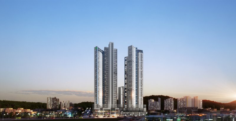 울산 호수공원 에일린의 뜰 1, 2단지 통합 투시도. (사진=아이에스동서 제공) *재판매 및 DB 금지